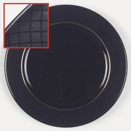 Matrix Black Dinner Plate