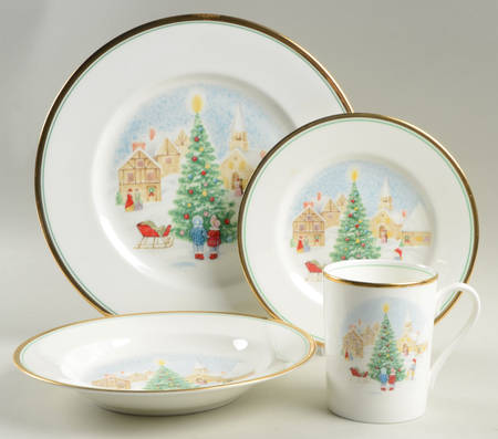 Merry Christmas 4 Piece Place Setting