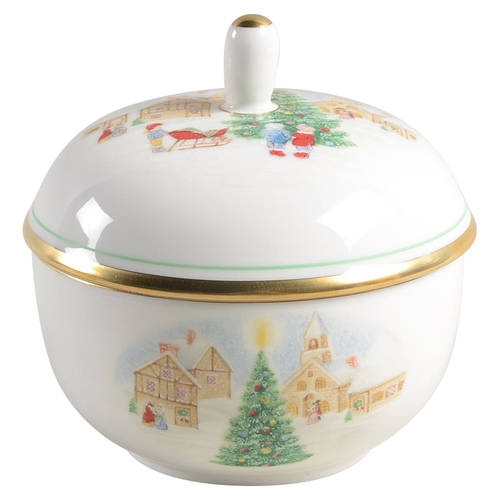Merry Christmas Sugar Bowl & Lid