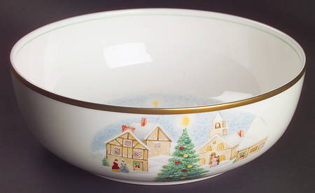 Merry Christmas 8" Round Vegetable Bowl