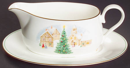 Merry Christmas Gravy Boat & Underplate