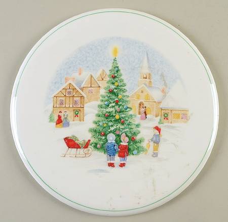 Merry Christmas Cake Plate