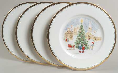 Merry Christmas Dinner Plate - Set of 4