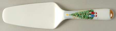 Merry Christmas Solid Ceramic Pie/Cake Server