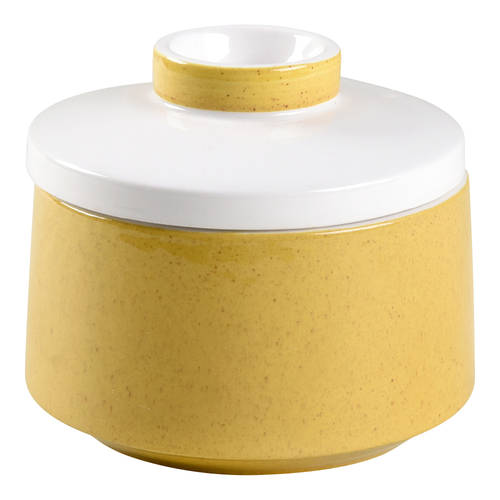 Mediterrania Avocado Green Sugar Bowl & Lid by Mikasa