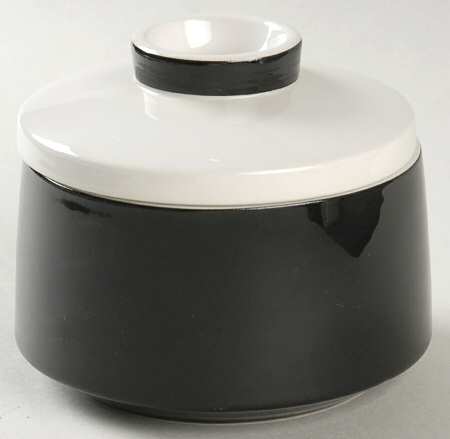 Mediterrania Black Sugar Bowl & Lid