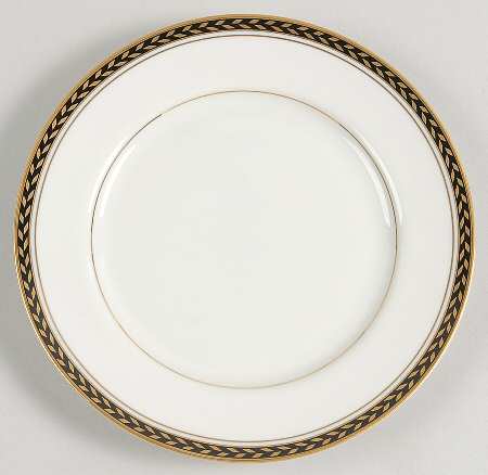 Medici Black Salad Plate by Mikasa