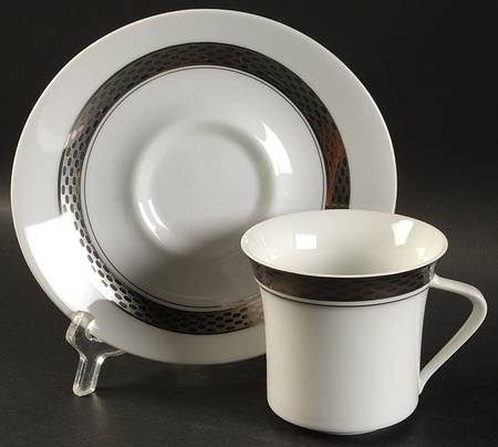 Mercury Flat Cup & Saucer Set by Mikasa