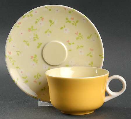 Meadow Song Flat Cup & Saucer Set