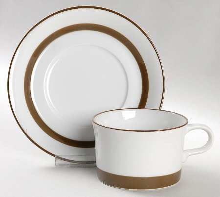 Metro Flat Cup & Saucer Set