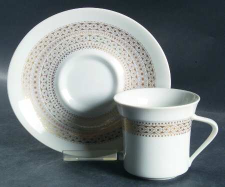 Midas Flat Cup & Saucer Set