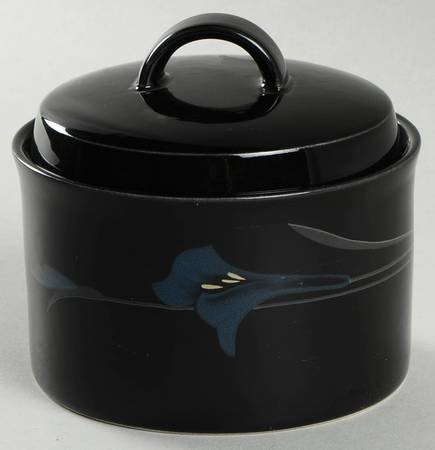 Midnight Duet Sugar Bowl & Lid