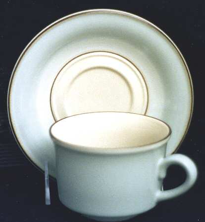 Misty Emerald Flat Cup & Saucer Set