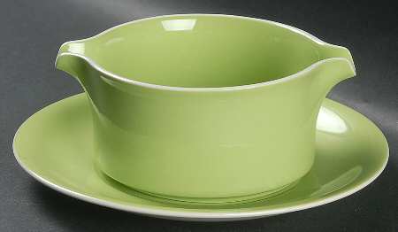 Mint Green Gravy Boat & Underplate