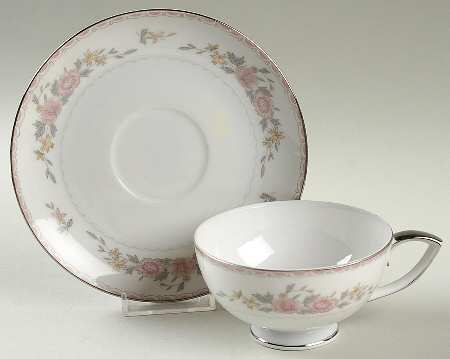 Mikado Footed Cup & Saucer Set