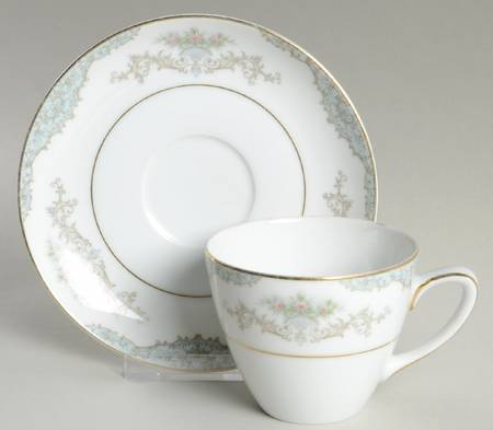 Minuet Flat Cup & Saucer Set
