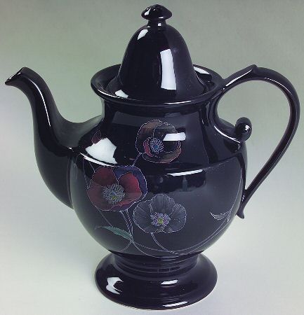 Midnight Pearls Coffee Pot & Lid