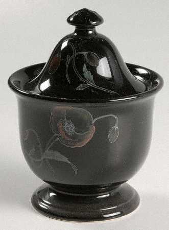 Midnight Pearls Sugar Bowl & Lid