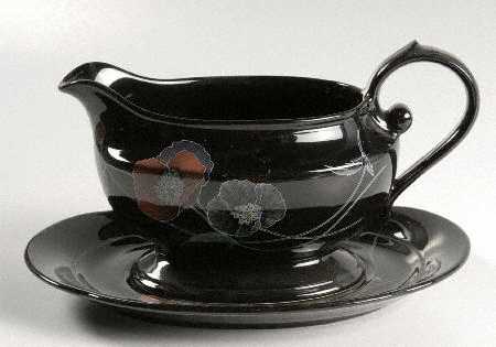 Midnight Pearls Gravy Boat & Underplate