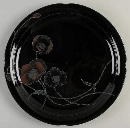 Midnight Pearls 12" Chop Plate (Round Platter)