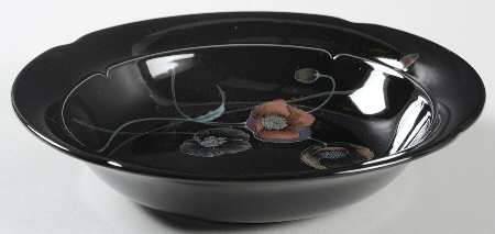 Midnight Pearls Coupe Soup Bowl