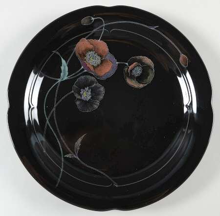 Midnight Pearls Salad Plate