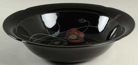 Midnight Pearls 10" Round Vegetable Bowl