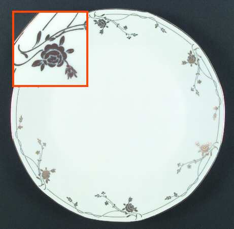 Midas Rose Dinner Plate