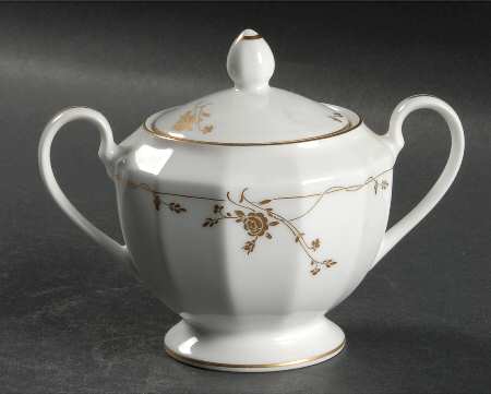 Midas Rose Sugar Bowl & Lid