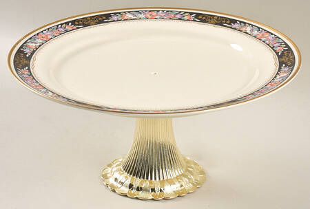 Midnight Sky Cake Stand with 4"-5" Metal Pedestal  Hc