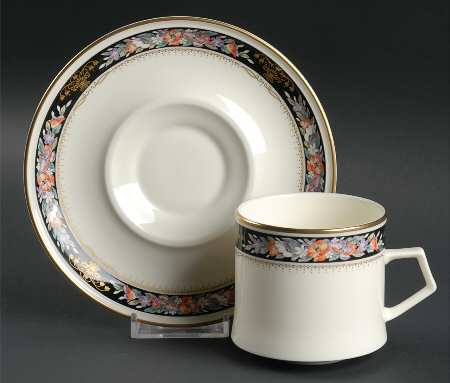 Midnight Sky Flat Cup & Saucer Set