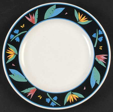 Midnight Tropics Salad Plate