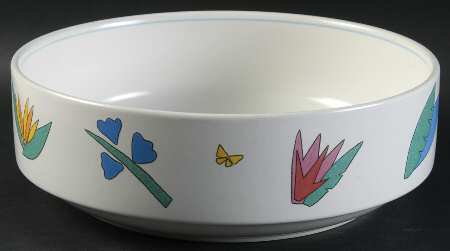 Midnight Tropics 8" Round Vegetable Bowl
