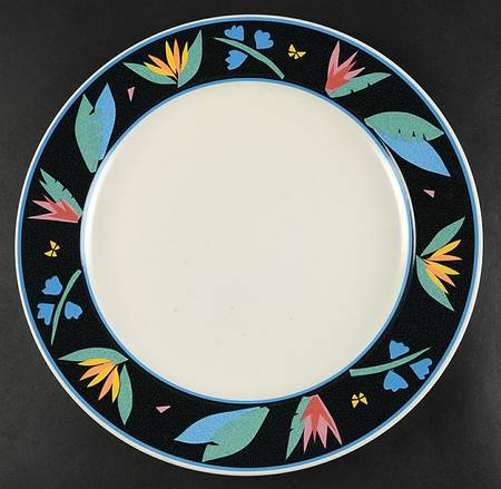 Midnight Tropics 12" Chop Plate (Round Platter)