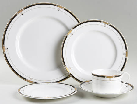 Monte Cristo Black 5 Piece Place Setting