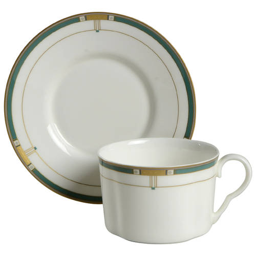 Monte Cristo Jade Flat Cup & Saucer Set