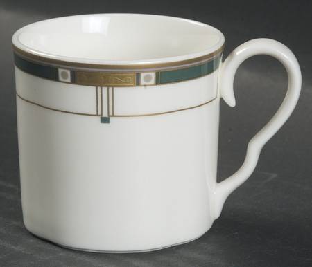 Monte Cristo Jade Flat Demitasse Cup & Saucer Set