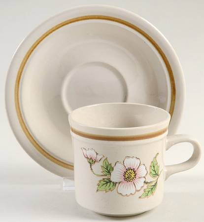 Morning Dew Flat Cup & Saucer Set