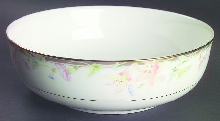 Morning Glory 9" Round Vegetable Bowl