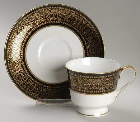 Mount Holyoke Footed Cup & Saucer Set