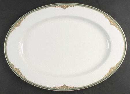 Monarchy Jade 17" Oval Serving Platter by Mikasa