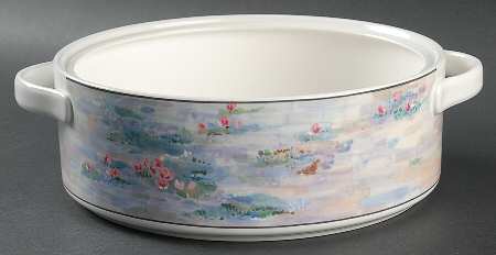 Monet 2 Qt Round Covered Casserole No Lid