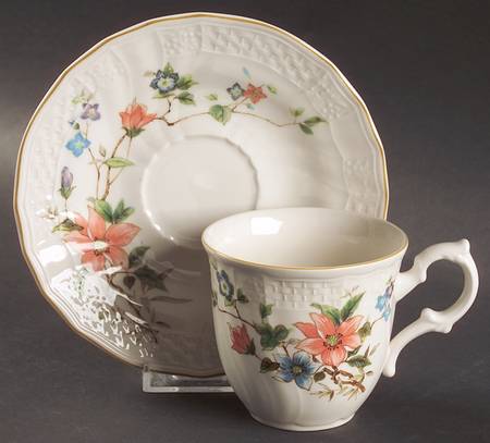 Monique Flat Cup & Saucer Set