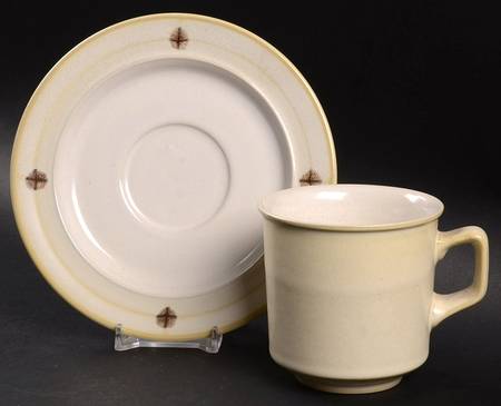 Moonspun Flat Cup & Saucer Set