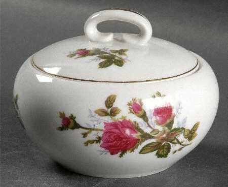 Moss Rose Sugar Bowl & Lid