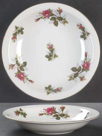 Moss Rose Rim Soup Bowl