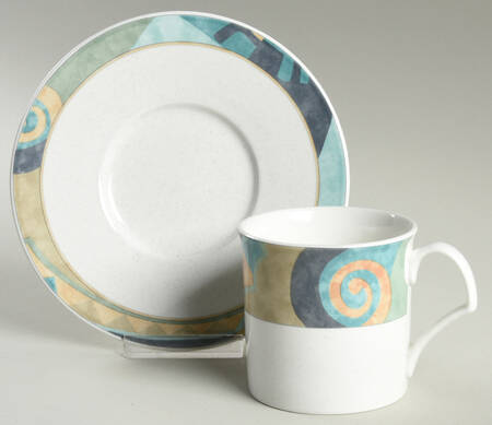 Moon River Flat Cup & Saucer Set