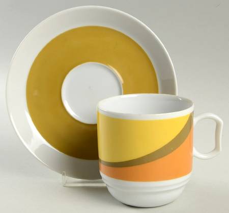 Morning Sun Flat Cup & Saucer Set