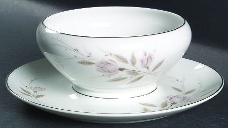 My Love Gravy Boat with Attached Underplate