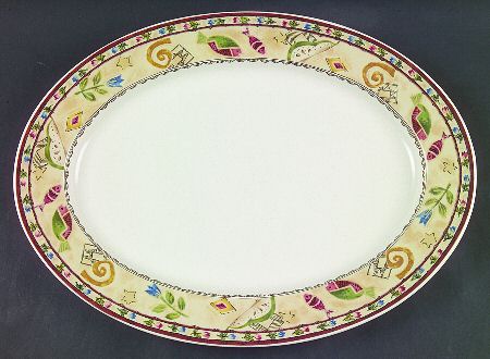 Mystic Melody 15" Oval Serving Platter
